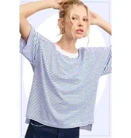 Striped Drop Shoulder Top