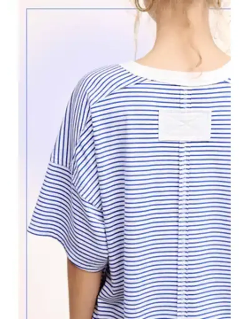 Striped Drop Shoulder Top