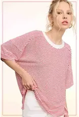 Striped Drop Shoulder Top
