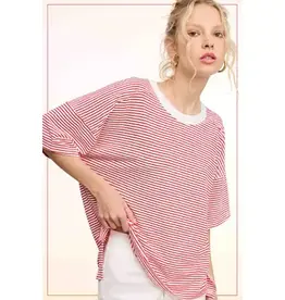 Striped Drop Shoulder Top