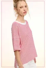 Striped Drop Shoulder Top