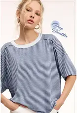 Striped Drop Shoulder Top