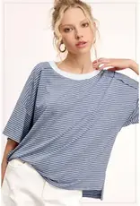 Striped Drop Shoulder Top
