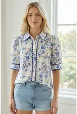 Floral Printed Short Sleeve Shirt