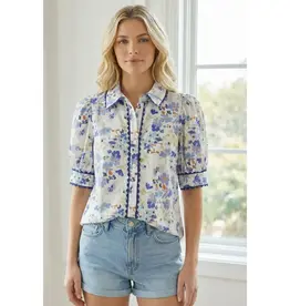 Floral Printed Short Sleeve Shirt