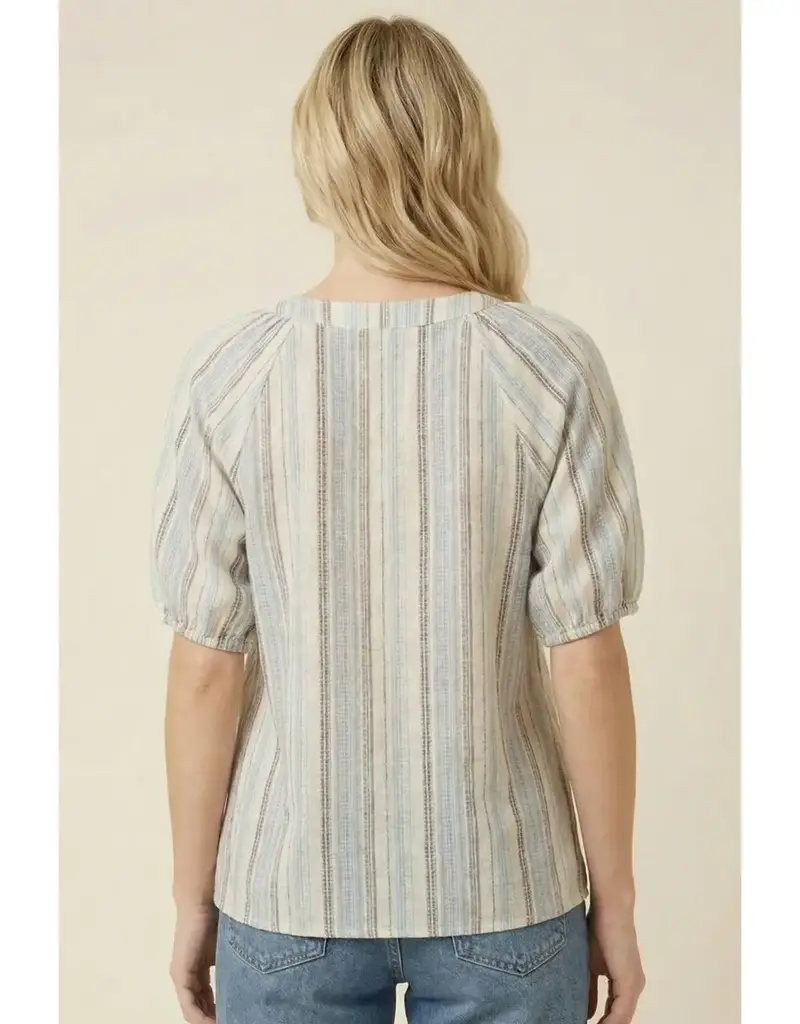 Multi Color Yarn Dyed Stripe Top