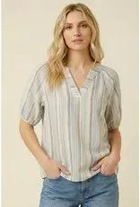 Multi Color Yarn Dyed Stripe Top