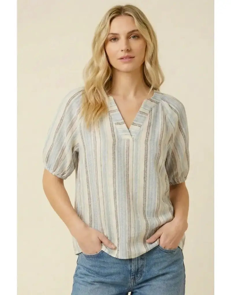 Multi Color Yarn Dyed Stripe Top