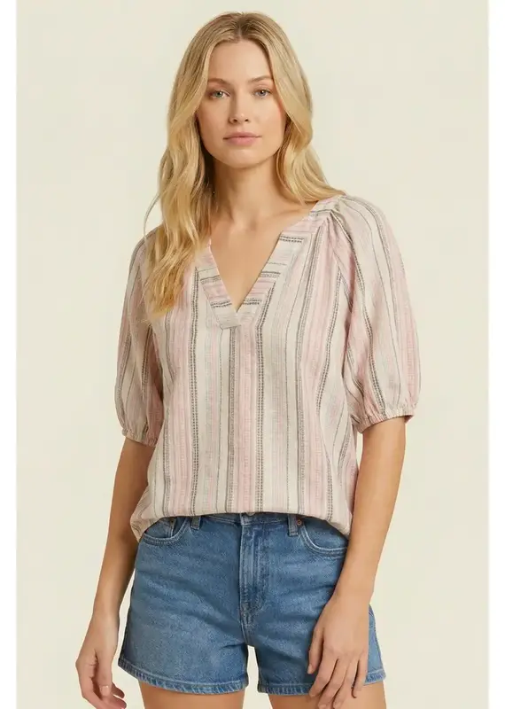 Multi Color Yarn Dyed Stripe Top