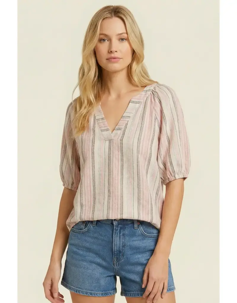 Multi Color Yarn Dyed Stripe Top