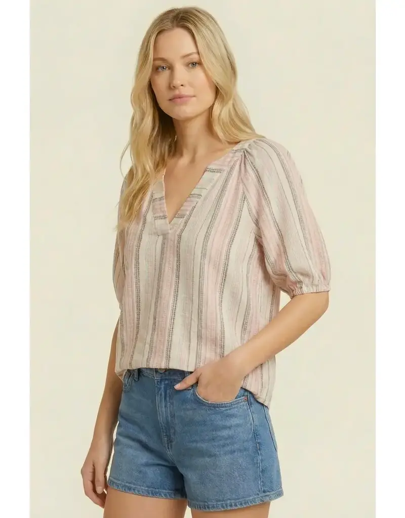 Multi Color Yarn Dyed Stripe Top