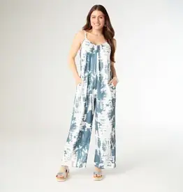 Samantha Printed Relaxed Romper with Pockets