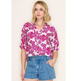 Betty Button Down Floral Printed Shirt