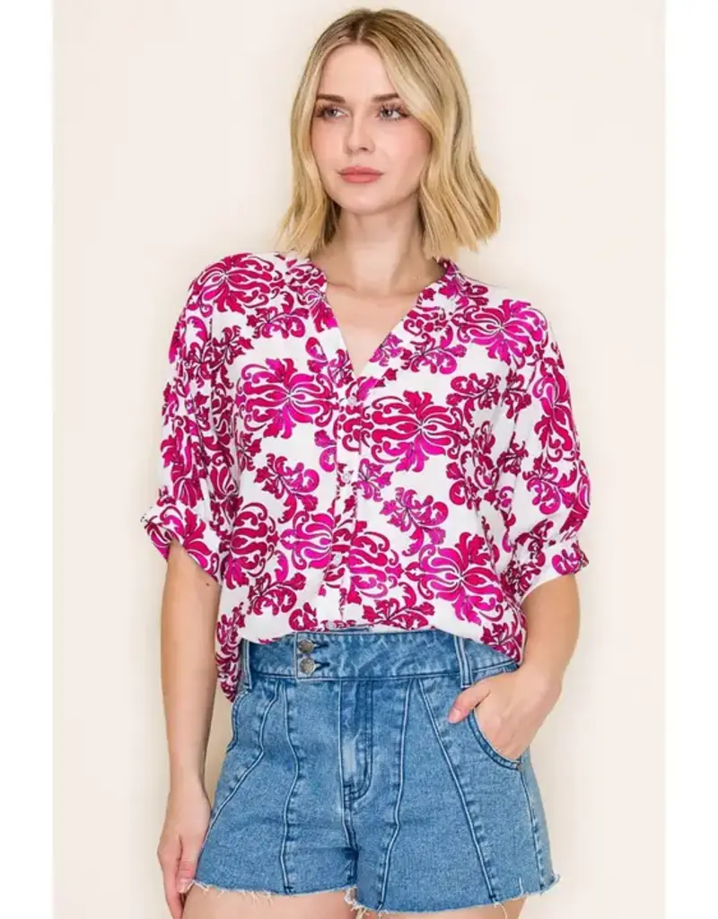 Betty Button Down Floral Printed Shirt
