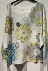 Daisy Print Knit Top