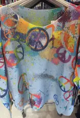 Peace and Love Neck Knit