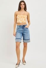 Risen High Rise Mid Length Cuffed Shorts