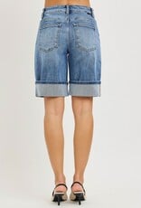 Risen High Rise Mid Length Cuffed Shorts