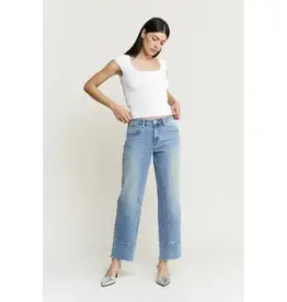 Mid Rise Ankle Straight Leg