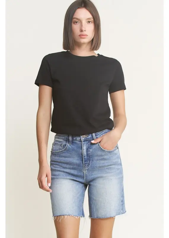 Super High Vintage Raw Hem 7" Short