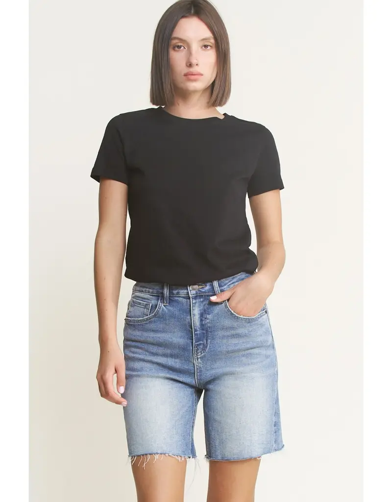 Super High Vintage Raw Hem 7" Short