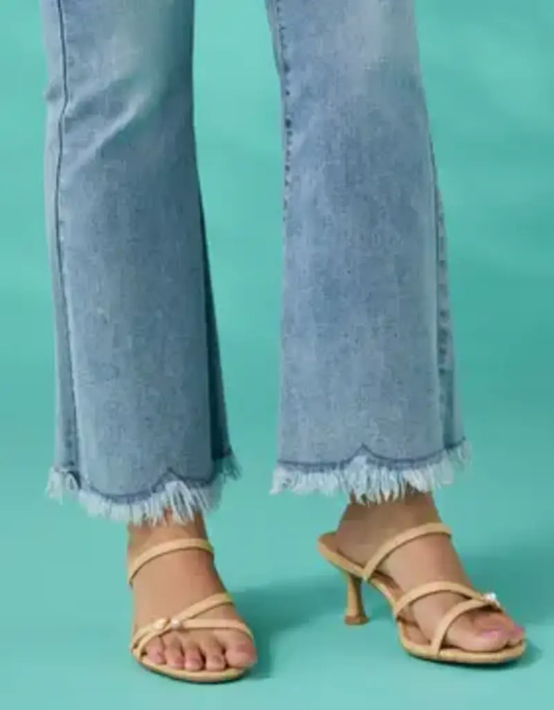 Sylvie Flare Ankle with Fringe Bottom