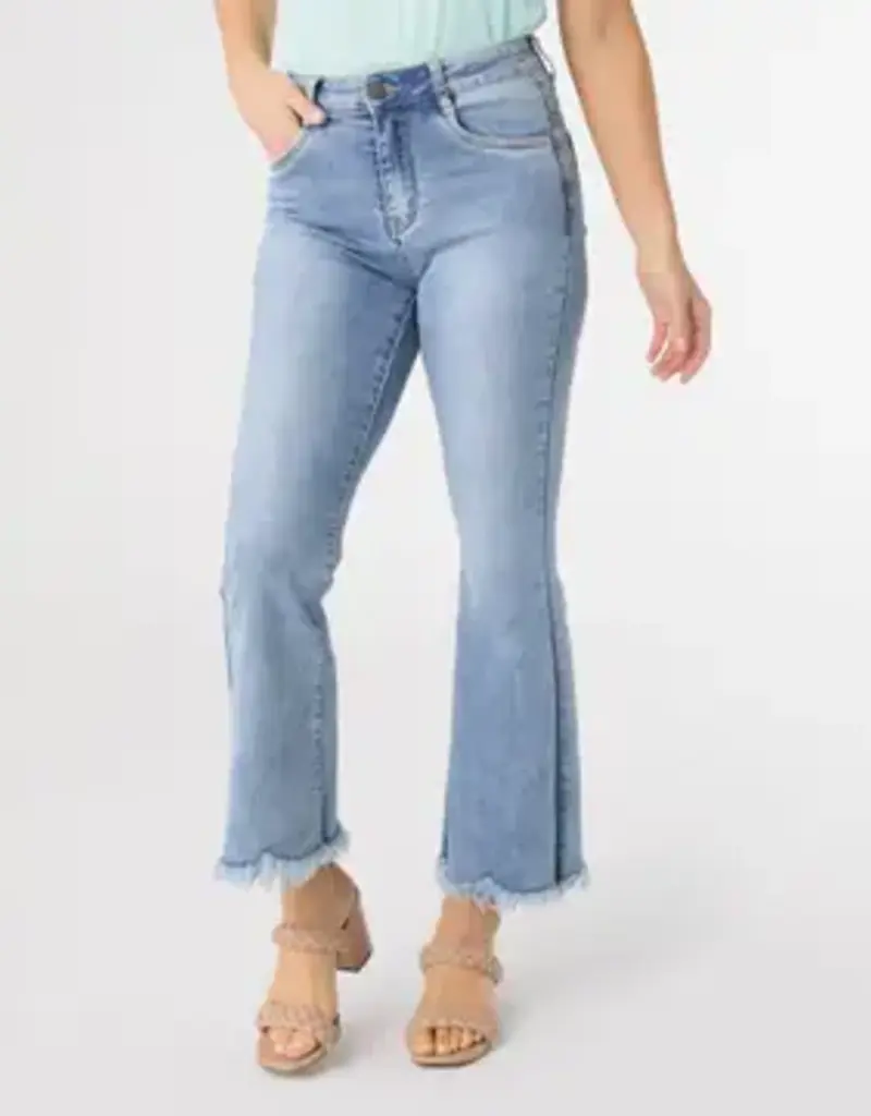 Sylvie Flare Ankle with Fringe Bottom