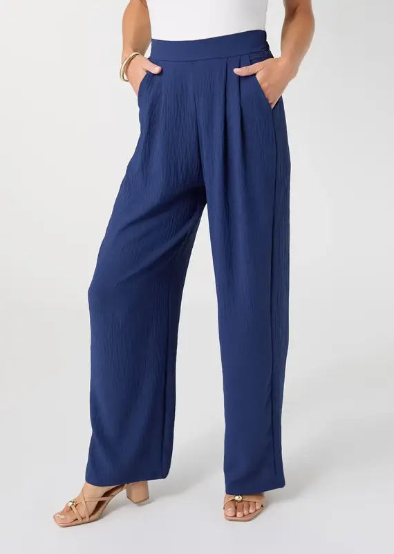 Daphne Flowy Pleat Front Pant with Pockets