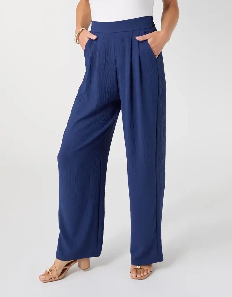 Daphne Flowy Pleat Front Pant with Pockets