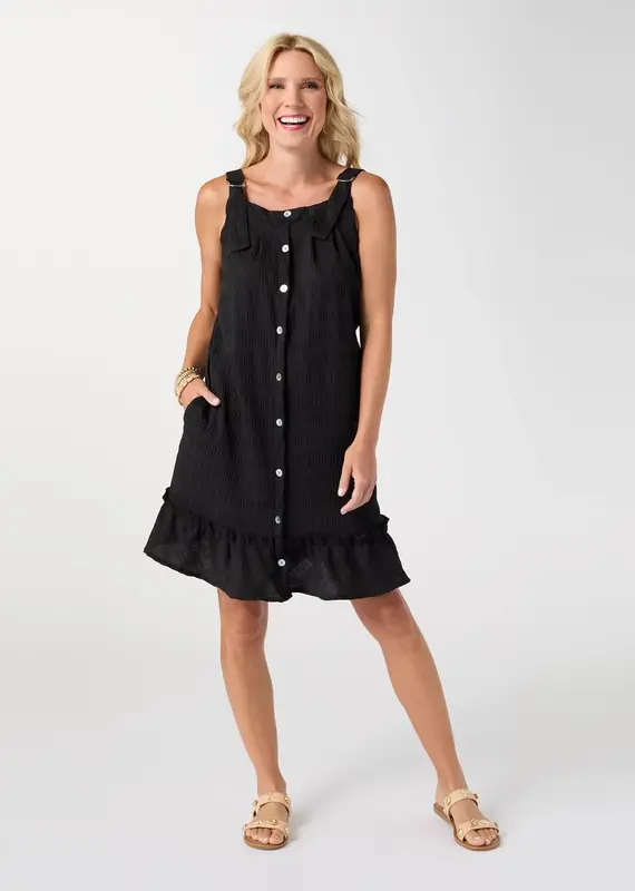 Gemma Seersucker Dress with Pockets