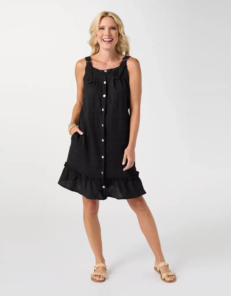 Gemma Seersucker Dress with Pockets