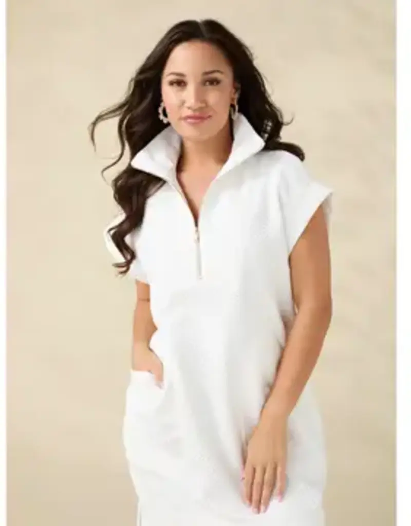 Serena Sleeveless Quilted Dress with Pockets