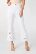 Morgan Flare Crop with Floral Cut-Out