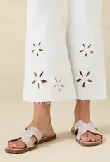 Morgan Flare Crop with Floral Cut-Out