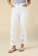 Morgan Flare Crop with Floral Cut-Out