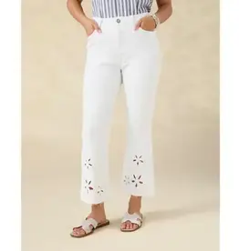 Morgan Flare Crop with Floral Cut-Out