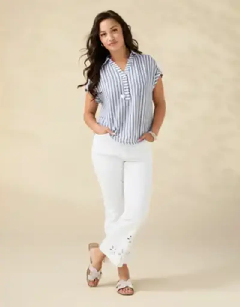 Morgan Flare Crop with Floral Cut-Out