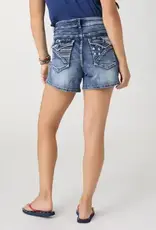 Everstretch Shorts with Stars Embroidered Back Pockets