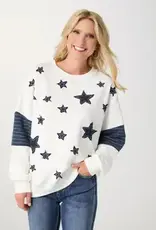 Athena Long Sleeve Star Patch Sweatshirt