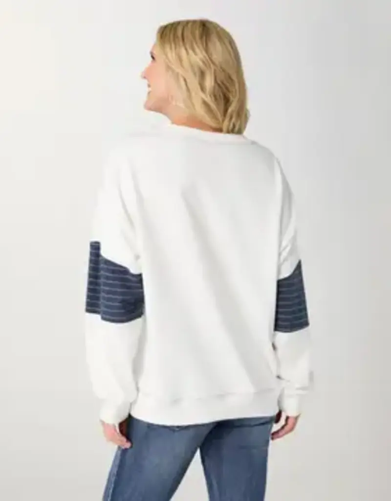 Athena Long Sleeve Star Patch Sweatshirt