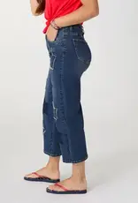 Everstretch Straight Leg Capri with Big Stars