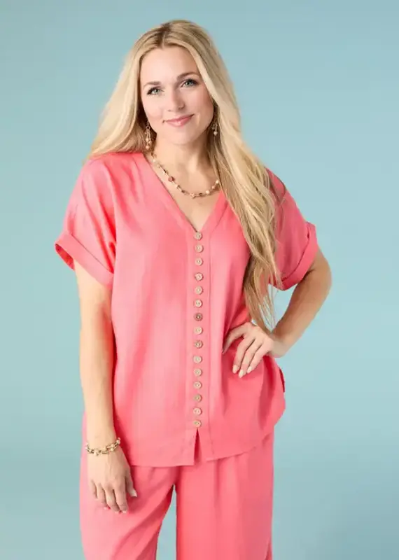 Sophia Top with Button Detail