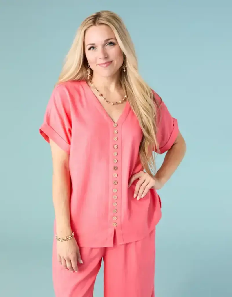 Sophia Top with Button Detail