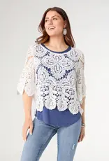 Kristi Crochet Top with Belle Sleeve