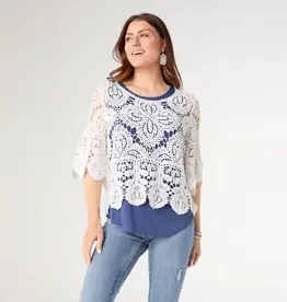 Kristi Crochet Top with Belle Sleeve