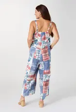 Blakely Printed Gauze Jumpsuit with Pockets