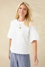 Camille Top with Pearl Puff Sleeve