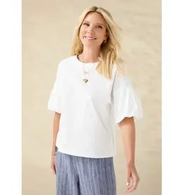 Camille Top with Pearl Puff Sleeve