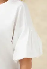 Camille Top with Pearl Puff Sleeve