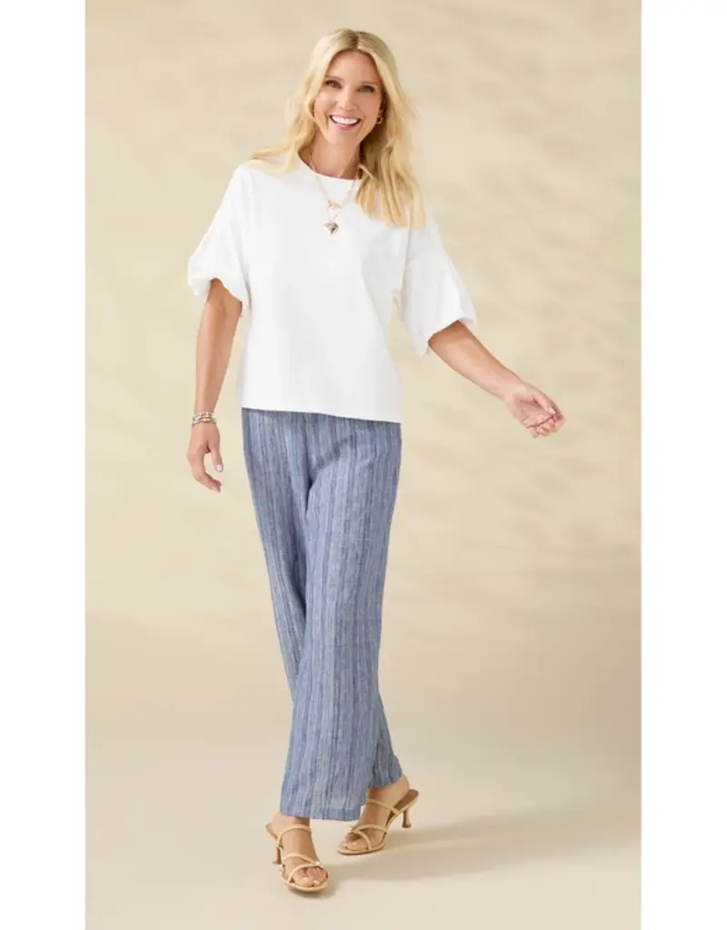Andrea Textured Pant with Pockets